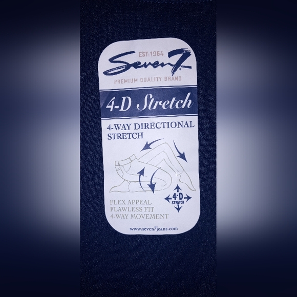 Seven7 4 way stretch leggings NWT Size 4 Dress Blue - Picture 2 of 4